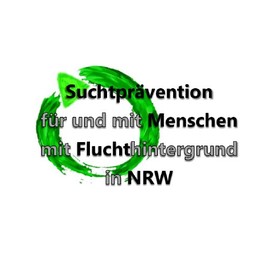 Logo des Projektes Suchtprävention für und mit Menschen mit Fluchthintergrund in NRW