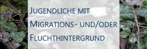 Titelbild der Broschüre "Suchtpräventive Angebote für Jugendliche mit Migratons- und/oder Fluchthintergrund"