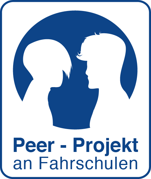 Das Logo des Peer-Projektes an Fahrschulen in Westfalen-Lippe Das Logo des Peer-Projektes an Fahrschulen in Westfalen-Lippe
