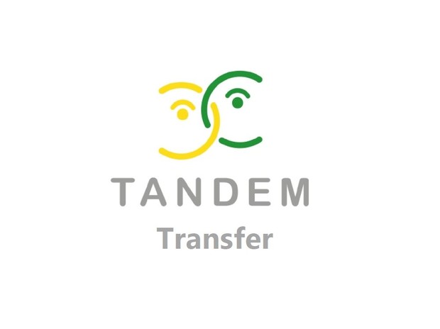 Logo des Projektes "TANDEM-Transfer - Besondere Hilfen für besondere Menschen im Netzwerk der Behinderten- und Suchthilfe"