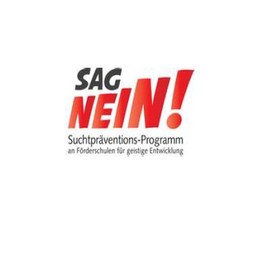 Logo des Zertifikatskurses SAG NEIN! Suchtpräventionsprogramm an Förderschulen für geistige Entwicklung