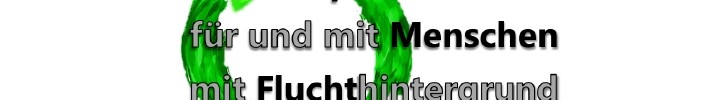 Logo des Projektes "Suchhtprävention für und mit Menschen mit Fluchthintergrund in NRW".