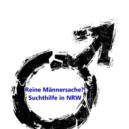 Abbildung des Logos des Projektes "Reine Männersache!? - Suchthilfe in NRW"