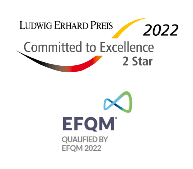 Das EFQM-Gütesiegel 2 Stars der LWL-Koordinationsstelle Sucht