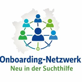 Bildmarke für das Onboarding-Netzwerk "Neu in der Suchthilfe in Westfalen-Lippe"